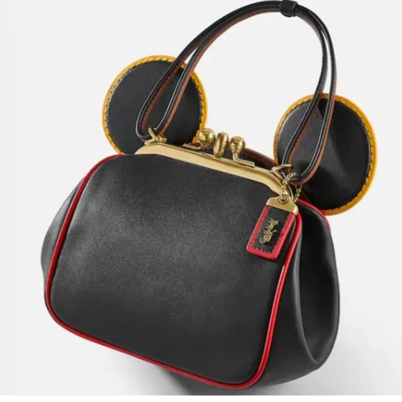 NWT COACH DISNEY MICKEY MOUSE X KEITH HARING CROSSBODY HANDBAG DESIGNER - Picture 1 of 6